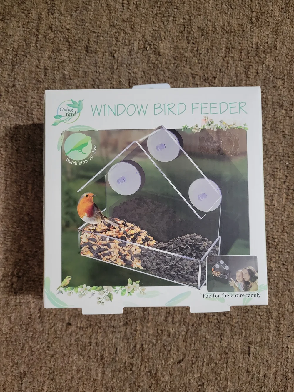 Window Bird Feeder - Clear - Picture 1 of 3